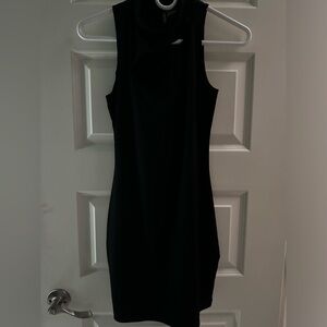 Black mini dress